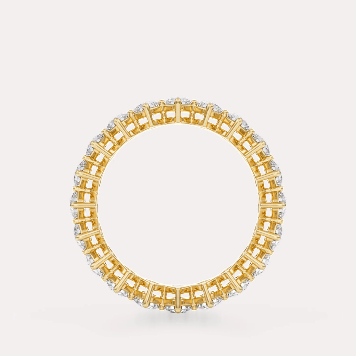 Diagonal Square Radiant Eternity Band