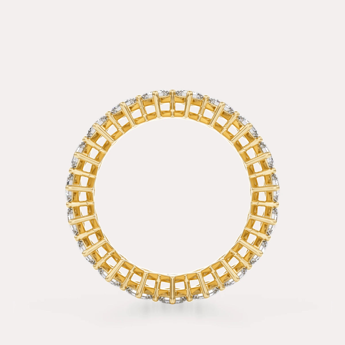 Diagonal Asscher Eternity Band