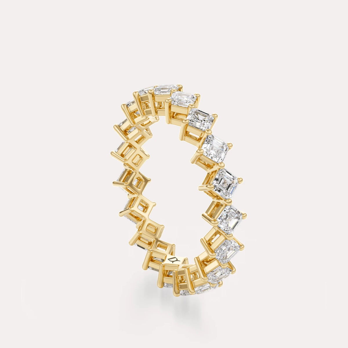 Diagonal Asscher Eternity Band