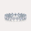 Diagonal Asscher Eternity Band