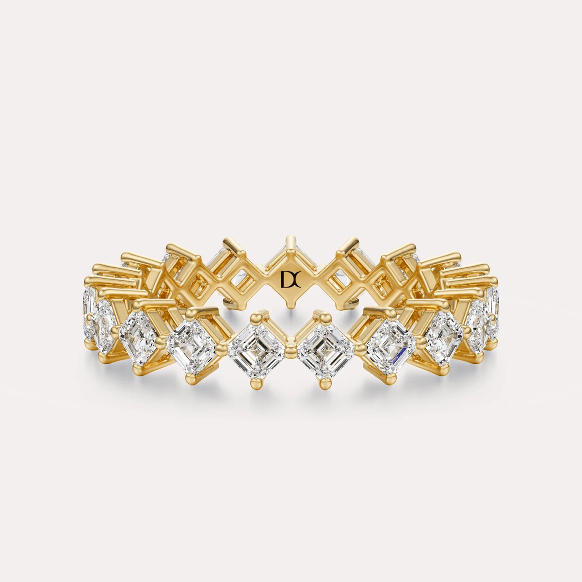 Diagonal Asscher Eternity Band
