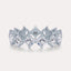 Diagonal Asscher Eternity Band