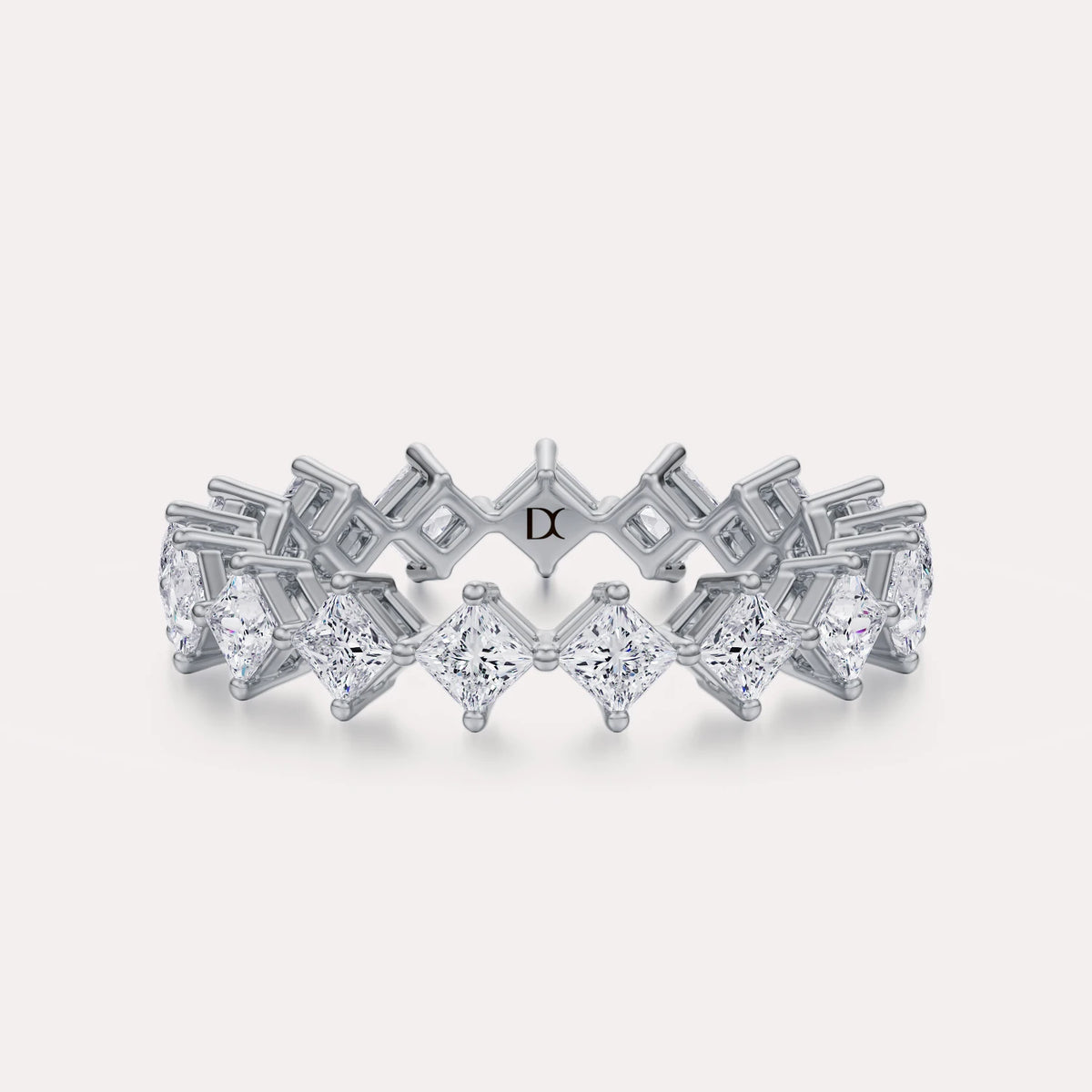 Diagonal Princess Eternity Band