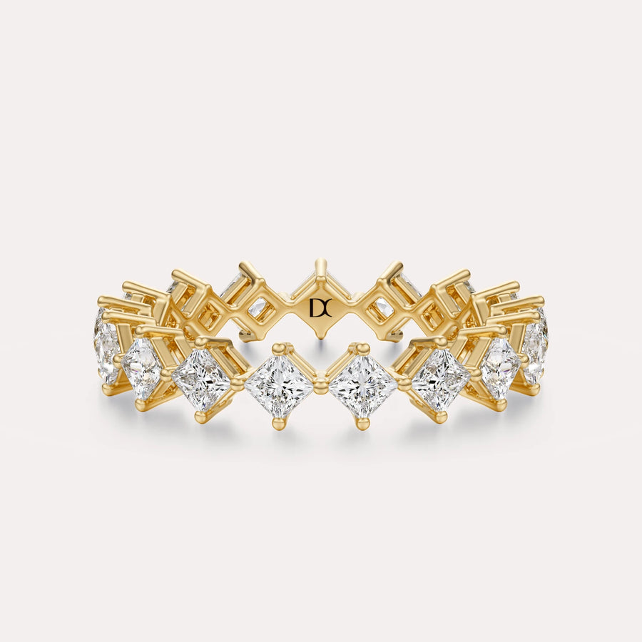 Diagonal Princess Eternity Band