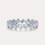 Diagonal Emerald Eternity Band