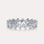 Diagonal Emerald Eternity Band