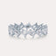 Diagonal Emerald Eternity Band