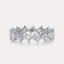 Diagonal Emerald Eternity Band