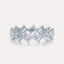 Diagonal Emerald Eternity Band