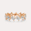 Diagonal Emerald Eternity Band
