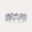 Diagonal Emerald Eternity Band