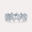 Diagonal Emerald Eternity Band