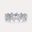 Diagonal Emerald Eternity Band