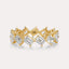 Diagonal Emerald Eternity Band