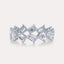 Diagonal Emerald Eternity Band