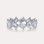 Diagonal Emerald Eternity Band