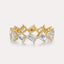 Diagonal Emerald Eternity Band