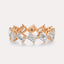 Diagonal Emerald Eternity Band