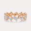 Diagonal Emerald Eternity Band