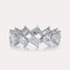 Diagonal Emerald Eternity Band