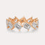 Diagonal Emerald Eternity Band