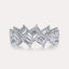 Diagonal Emerald Eternity Band