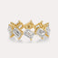 Diagonal Emerald Eternity Band