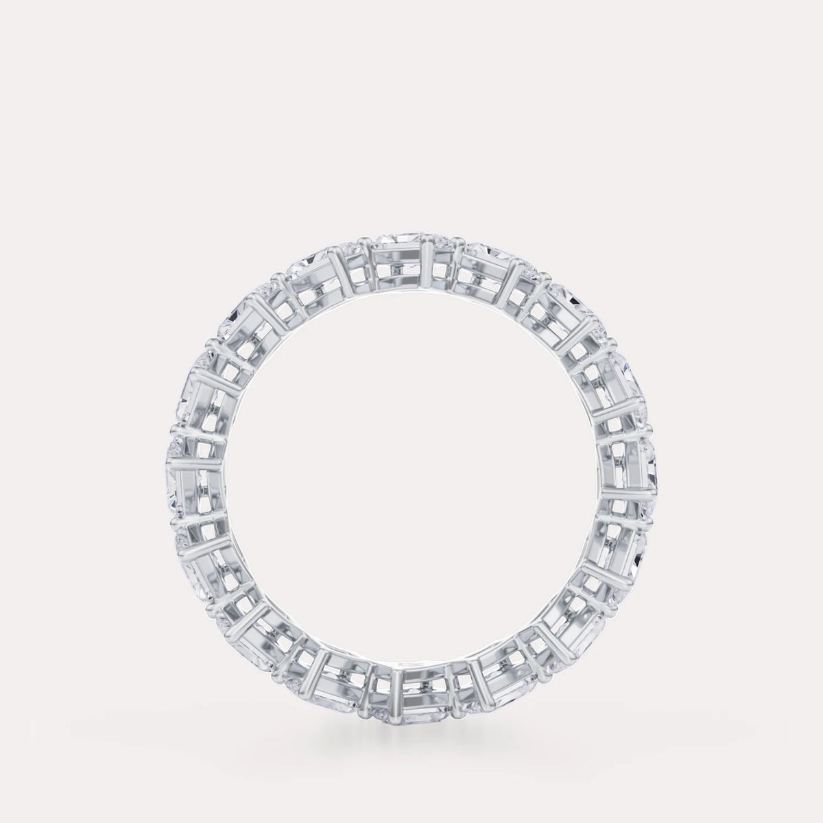 Diagonal Radiant Eternity Band