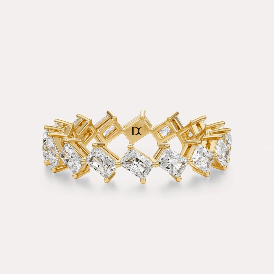 Diagonal Radiant Eternity Band