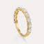 East-West Oval 11-Stone Band