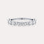 East-West Oval 11-Stone Band