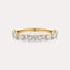 East-West Oval 11-Stone Band