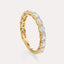 East-West Oval 13-Stone Band