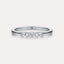 East-West Oval 3-Stone Band