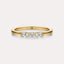 East-West Oval 3-Stone Band