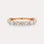 East-West Oval 11-Stone Band