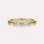 East-West Oval 3-Stone Band
