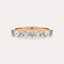 East-West Oval 5-Stone Band