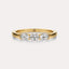 East-West Oval 3-Stone Band