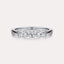 East-West Oval 3-Stone Band
