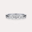 East-West Oval 3-Stone Band