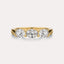 East-West Oval 3-Stone Band