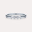 East-West Emerald 3-Stone Band