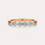 East-West Emerald 5-Stone Band