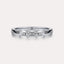 East-West Emerald 3-Stone Band