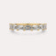 East-West Emerald 7-Stone Band