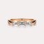 East-West Emerald 3-Stone Band