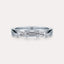East-West Emerald 3-Stone Band