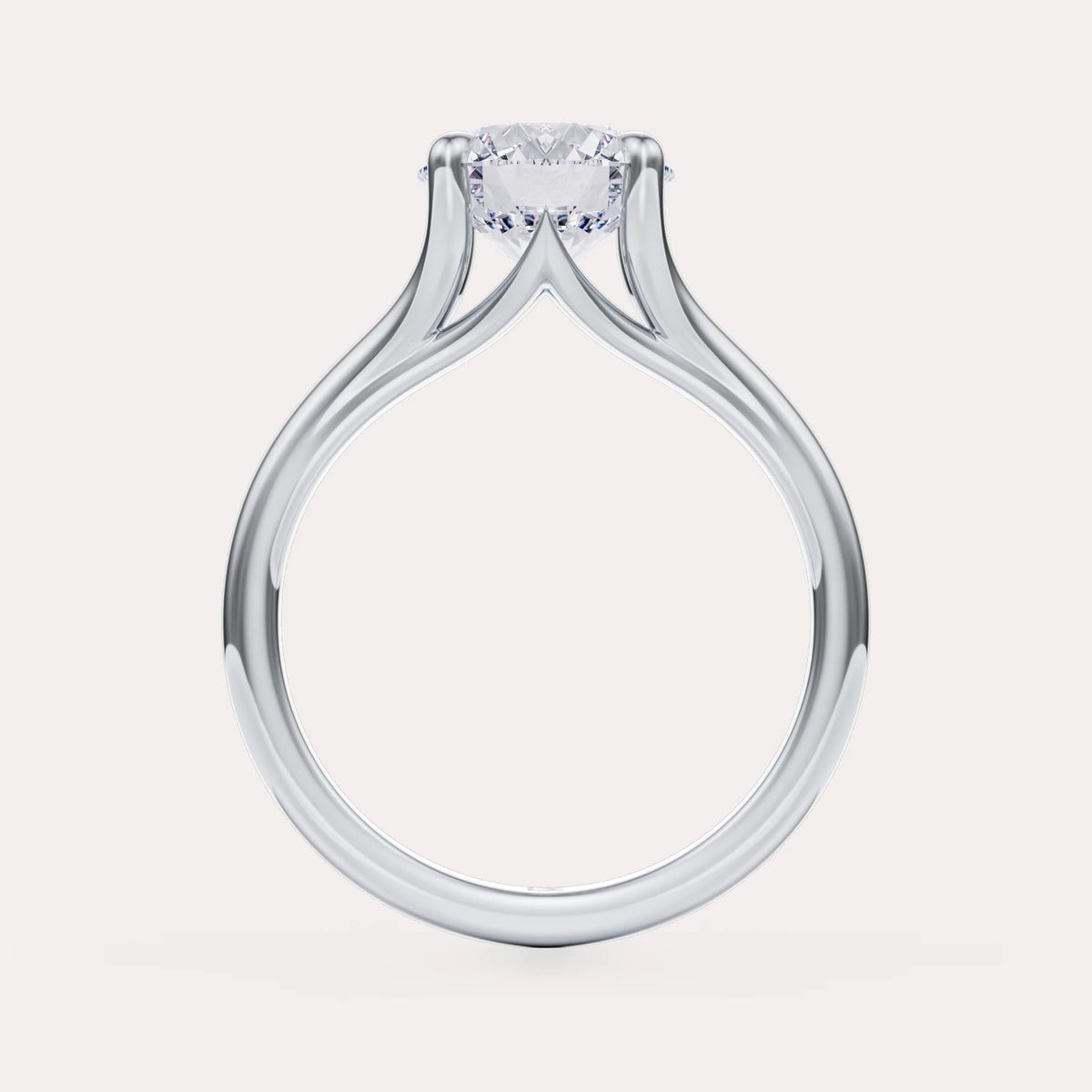 Split Shank Solitaire Engagement Ring