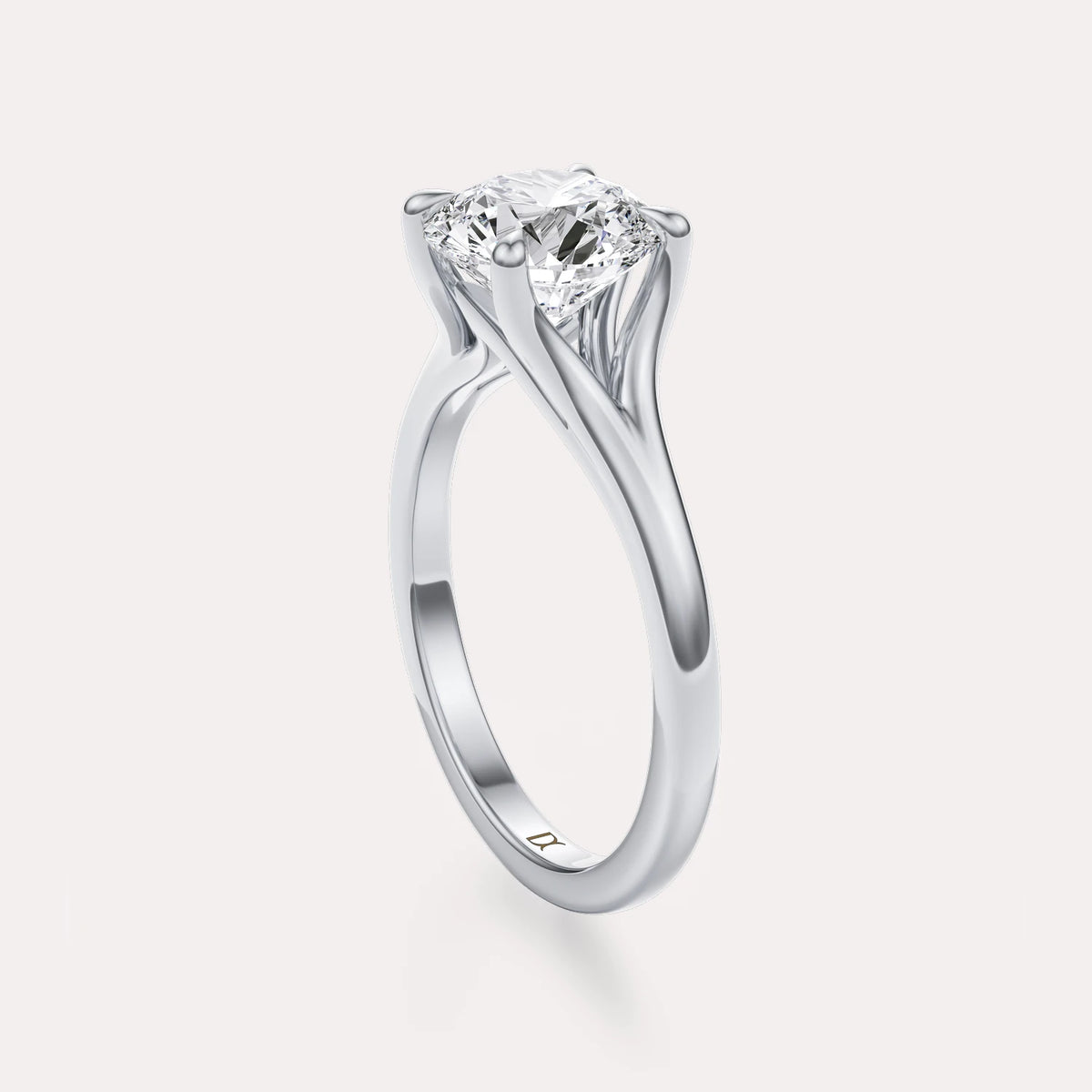 Split Shank Solitaire Engagement Ring